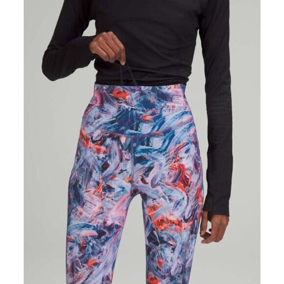 NWT LULULEMON Base Pace High-Rise Tight 31" Sz 0 Atmospheric Purple Multi - Picture 3 of 11